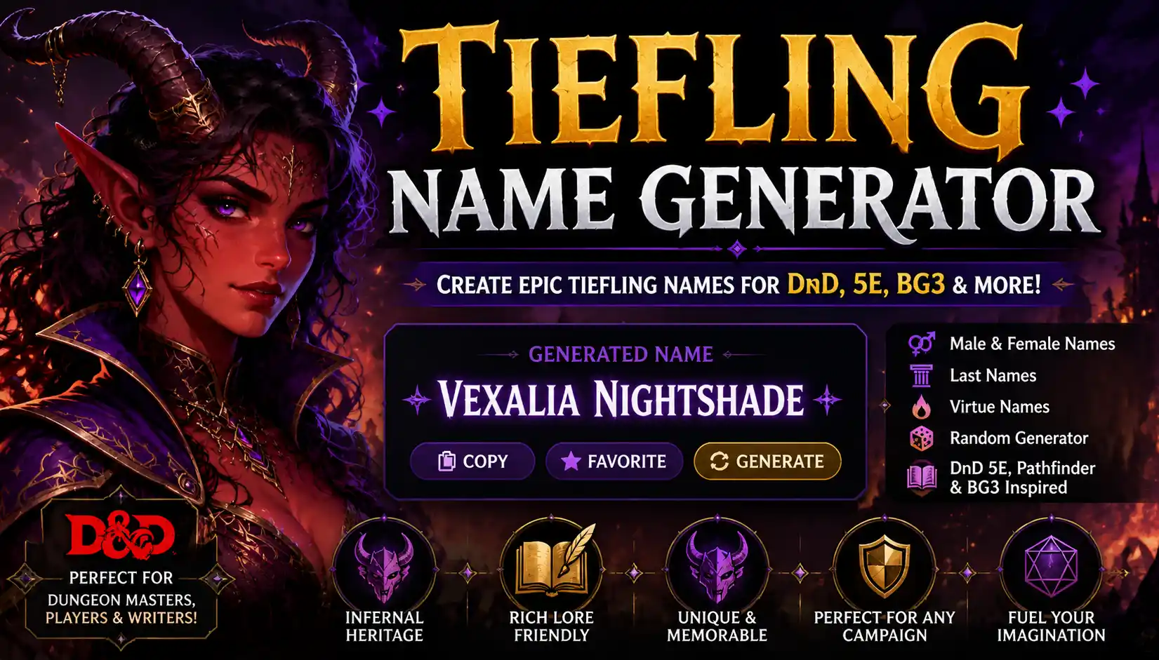 Tiefling Name Generator