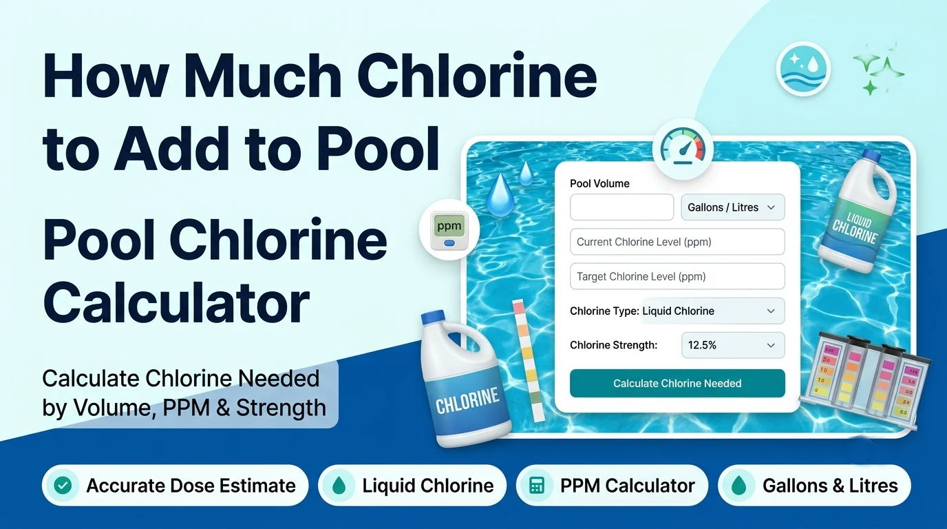 How Much Chlorine to Add to Pool