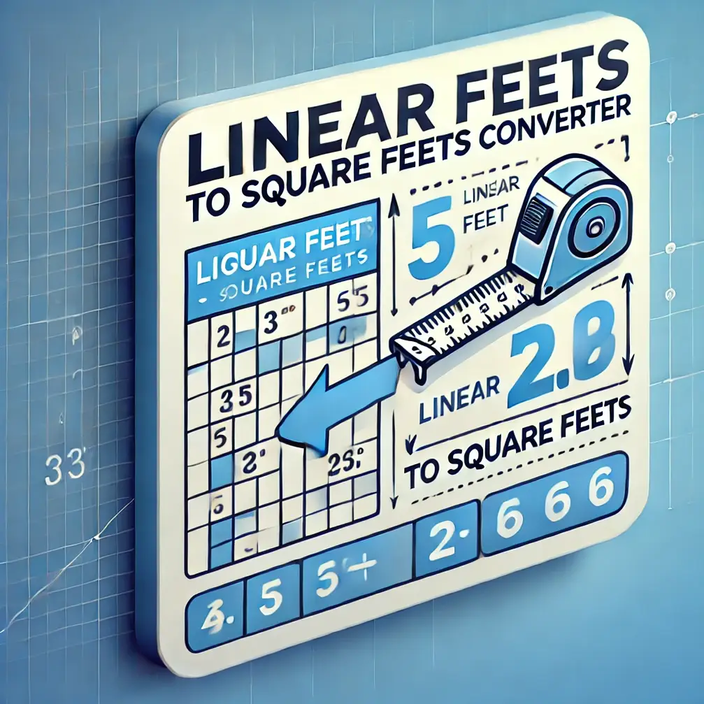 Linear Feet to Square Feet Convertor