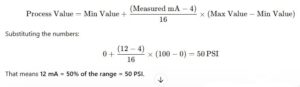milliamp calculation formula