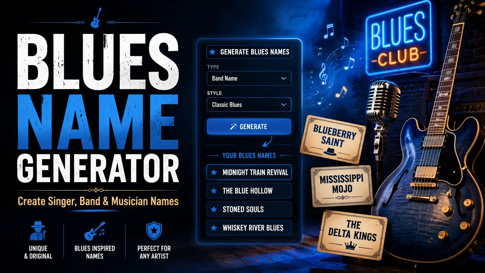 Blues Name Generator