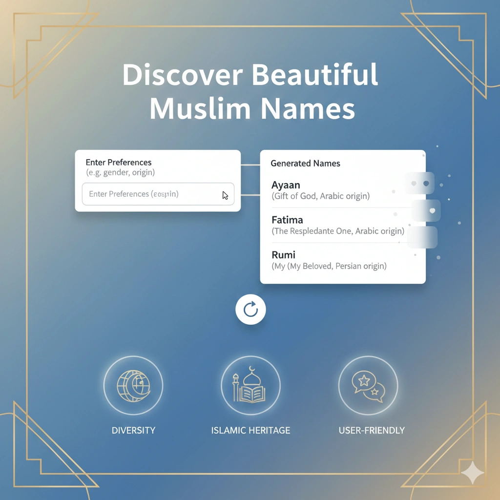 Muslim Name Generator Free Tool