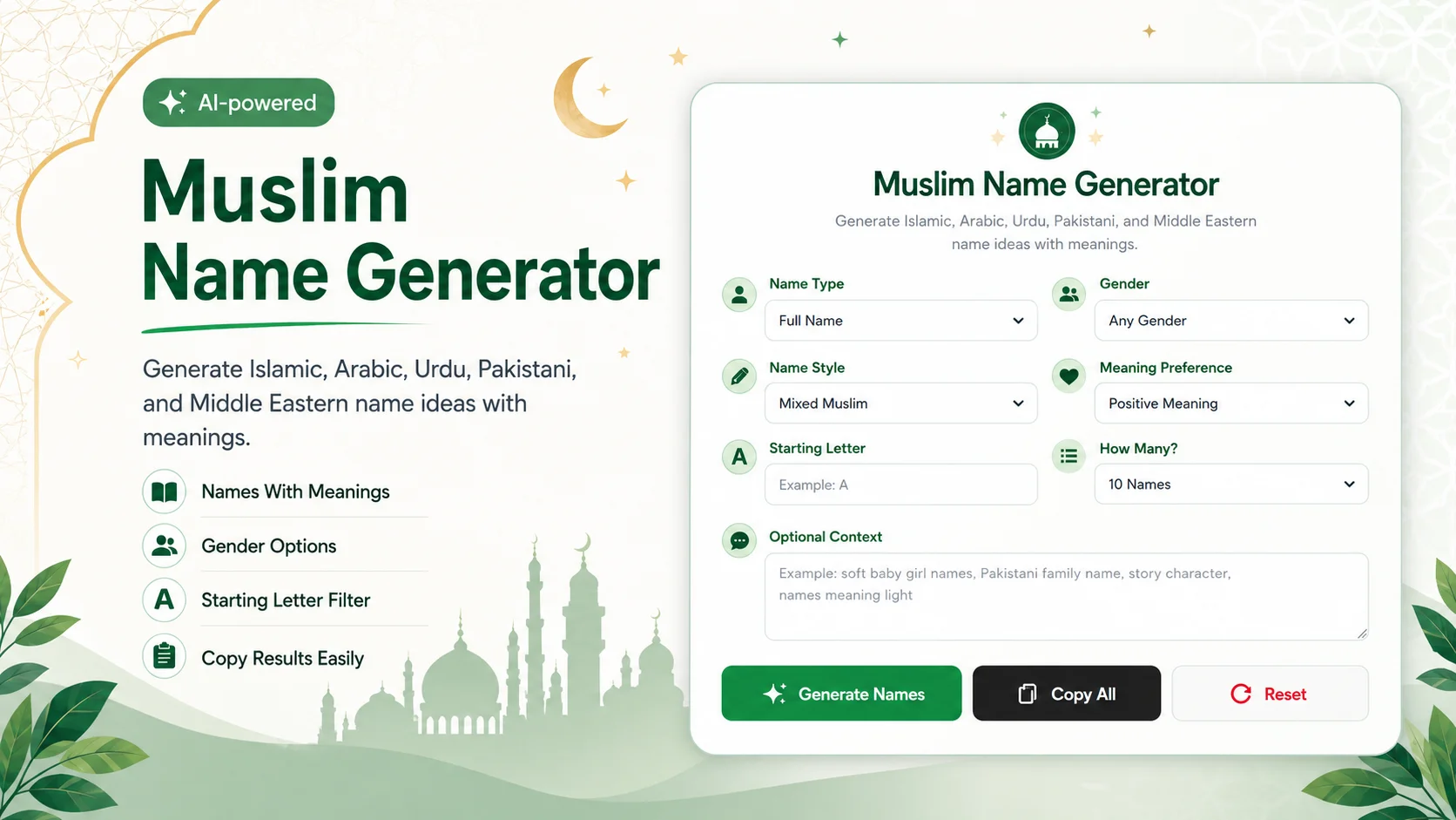Muslim Name Generator