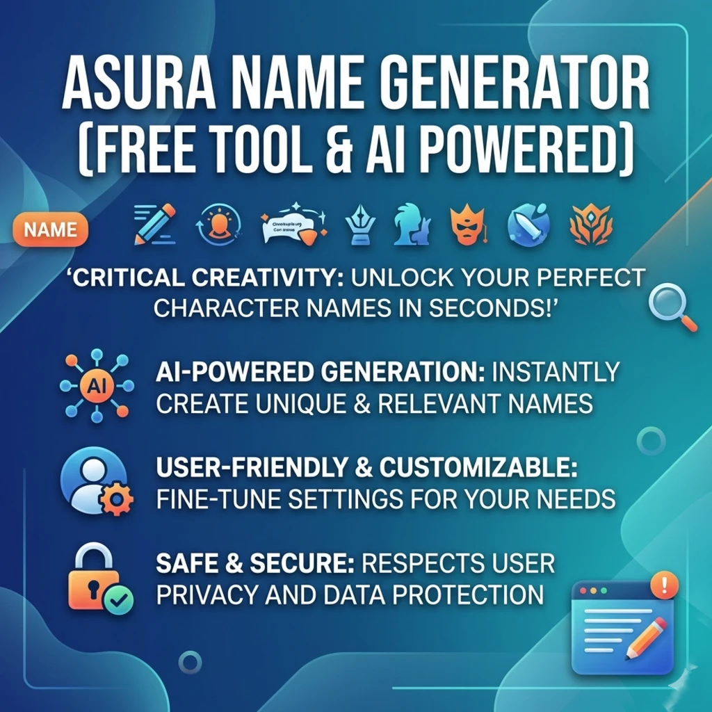 Asura Name Generator [Free Tool & AI Powered]