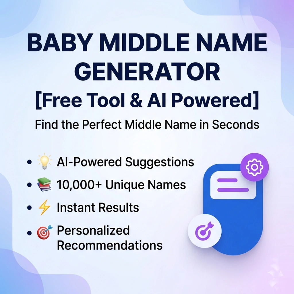 Baby Middle Name Generator [Free Tool & AI Powered]