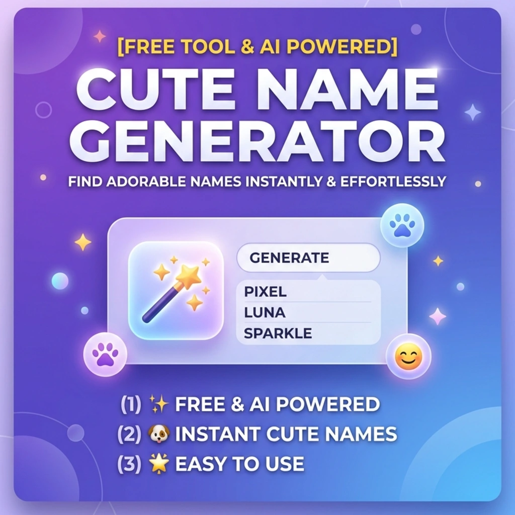 Cute Name Generator [Free Tool & AI Powered]