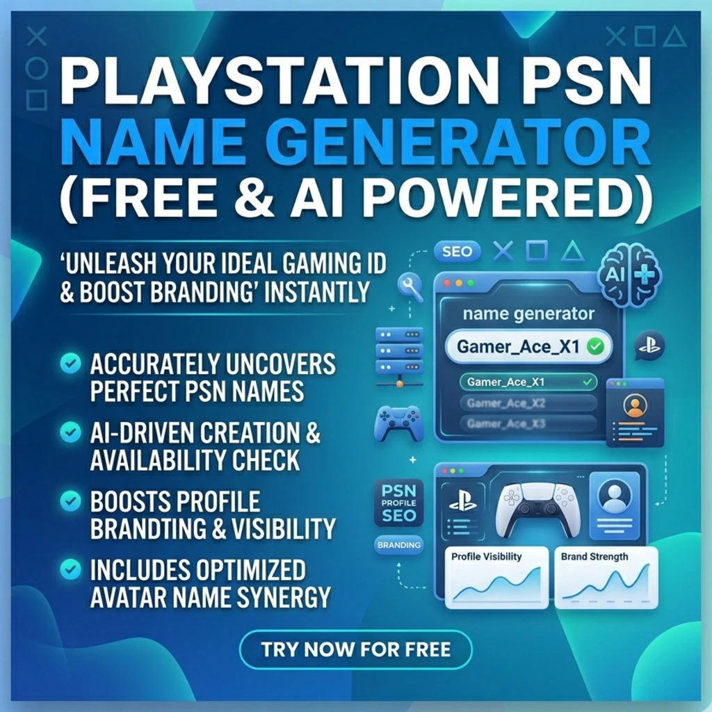 Playstation PSN Name Generator [Free & AI Powered]