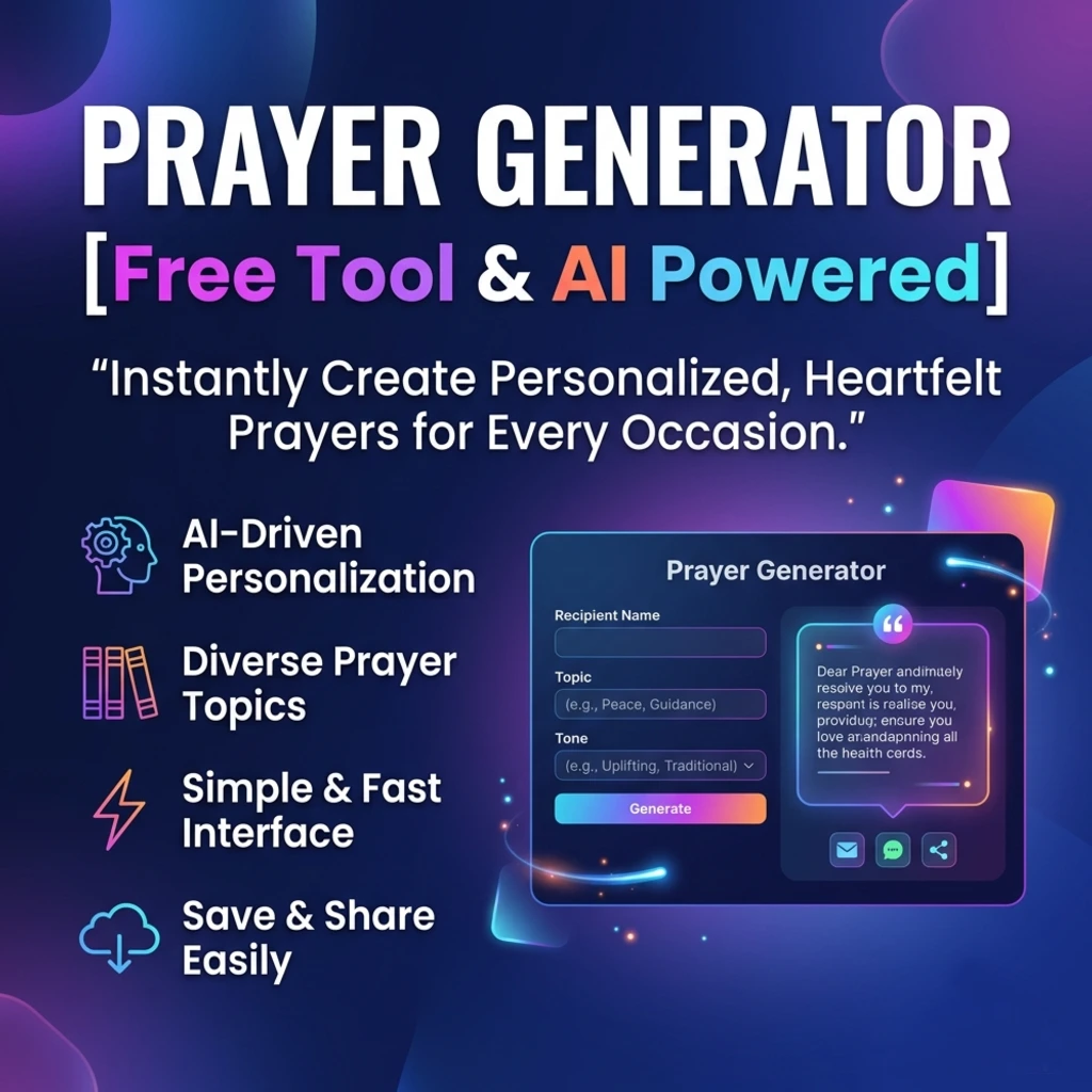Prayer Generator [Free Tool & AI Powered]