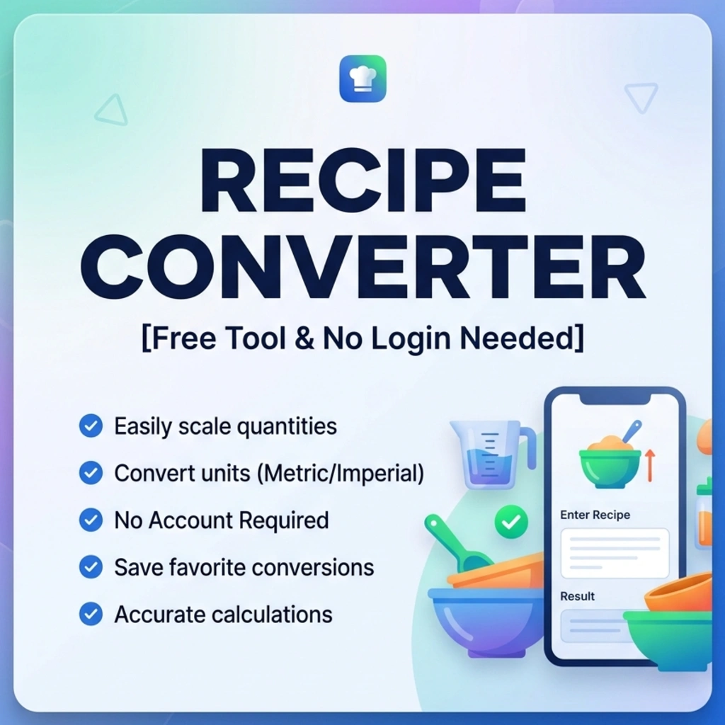 Recipe Converter [Free Tool & No Login Needed]