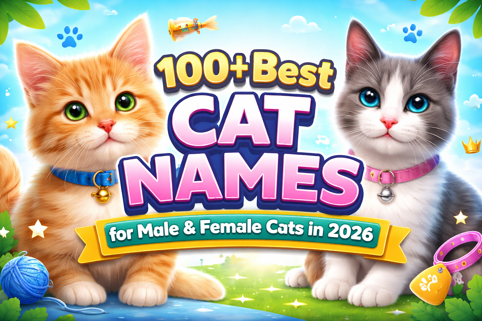 100+ Best Cat Names for Male and Female Cats in 2026