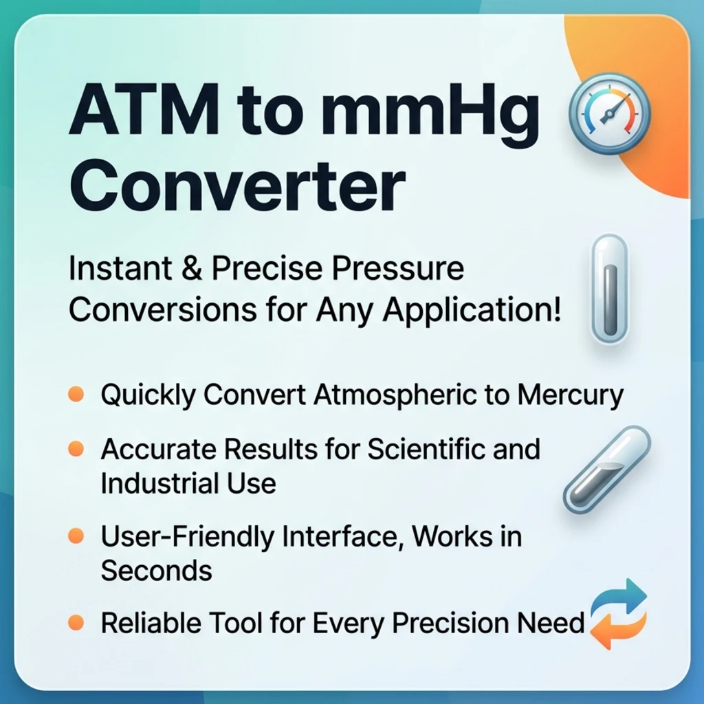 ATM to mmHg Converter
