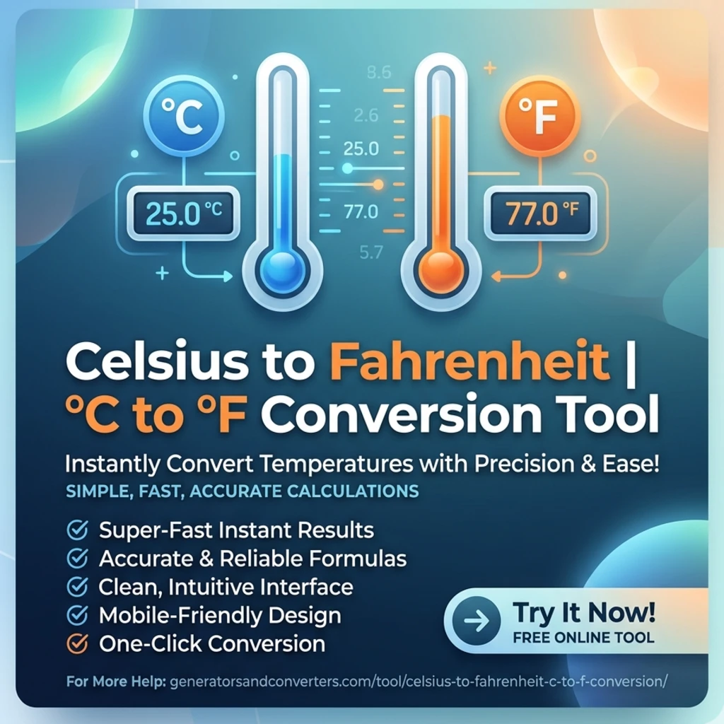 Celsius to Fahrenheit | °C to °F Conversion Tool