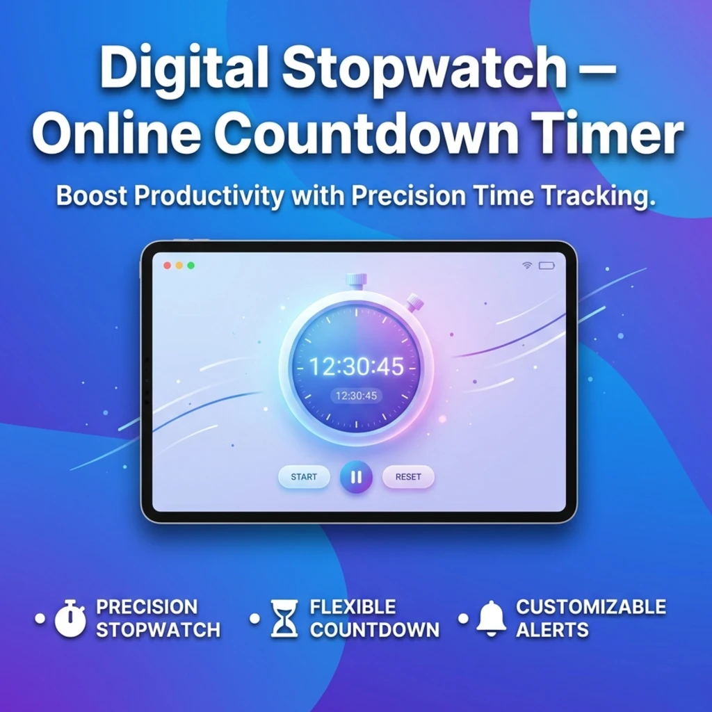 Digital Stopwatch – Online Countdown Timer