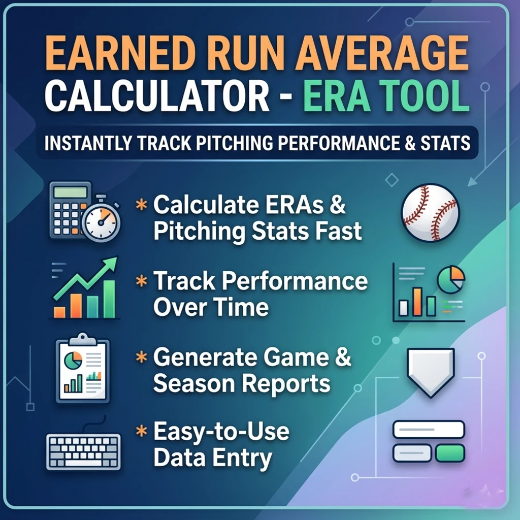 Earned Run Average Calculator - ERA Tool