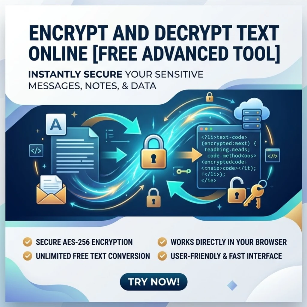 Encrypt and Decrypt Text Online [Free Advanced Tool]
