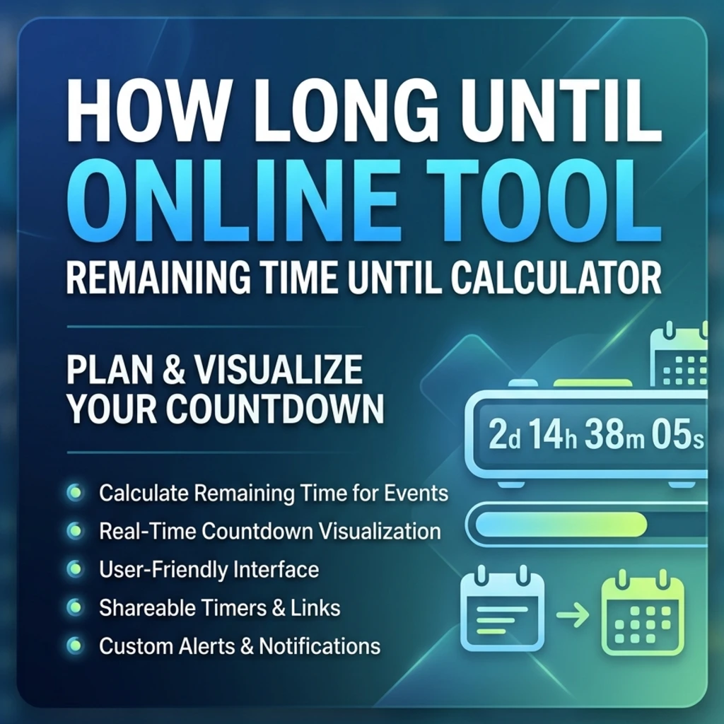 How Long Until Online Tool - Remaining Time Until Calculator
