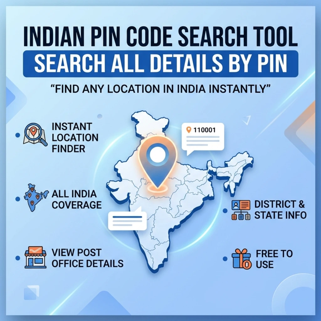Indian Pin Code Search Tool Search All Details By Pin