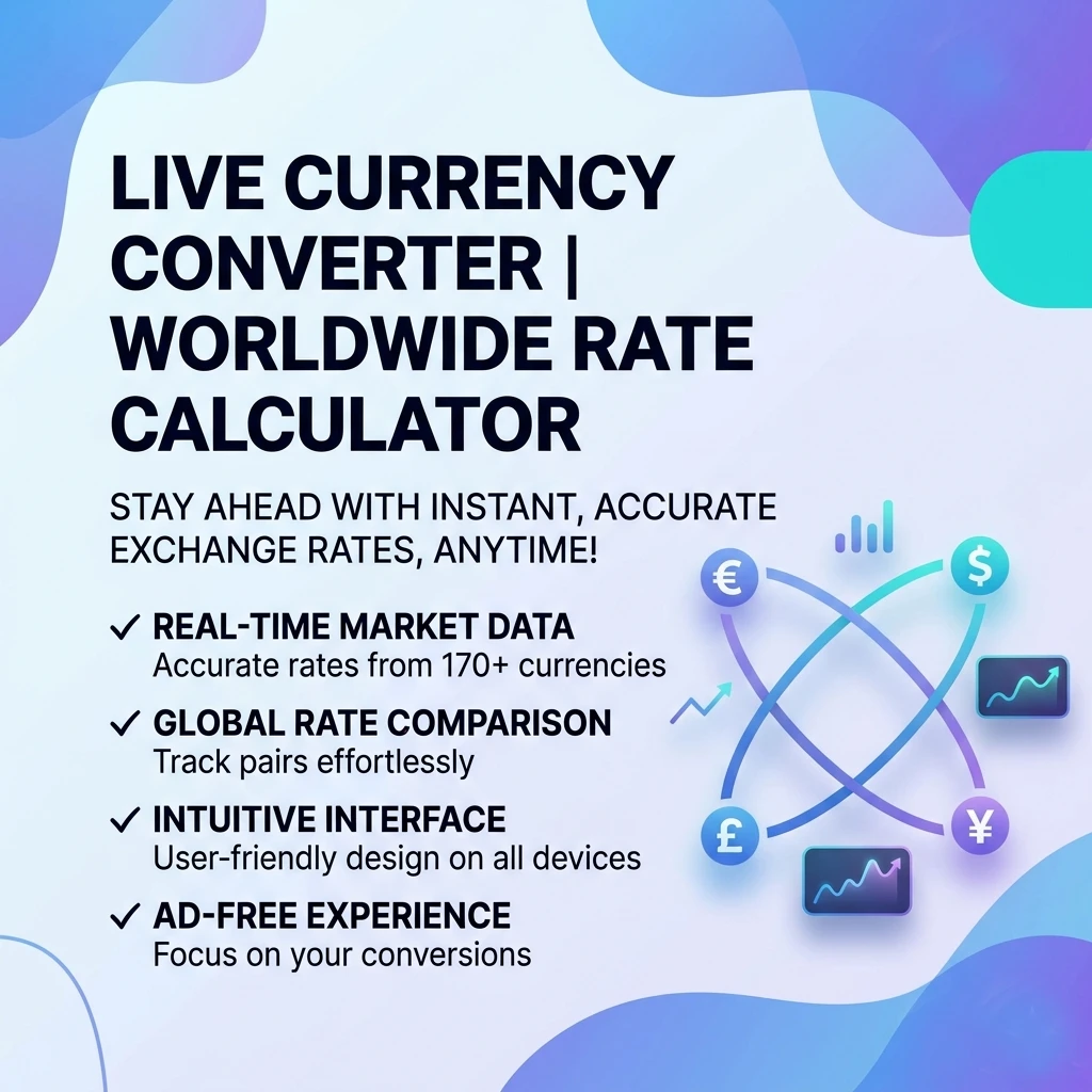 Live Currency Converter Worldwide Rate Calculator