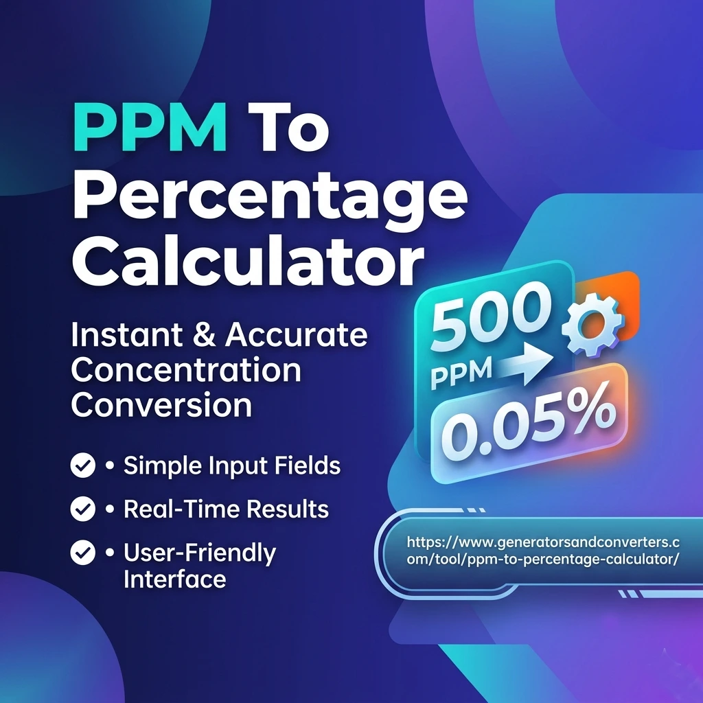 PPM To Percentage Calculator