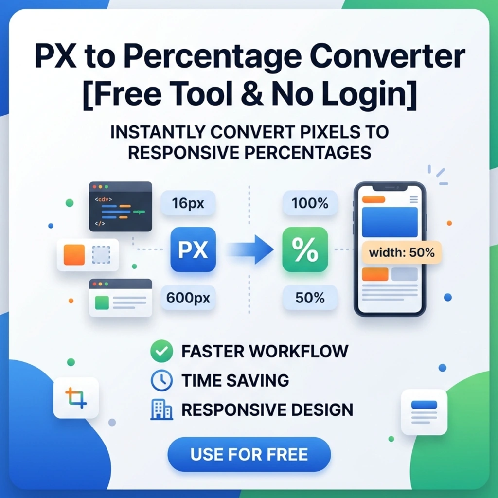 PX to Percentage Converter [Free Tool & No Login]