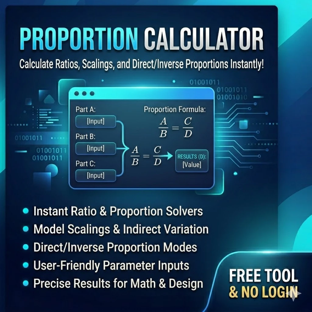 Proportion Calculator [Free Tool & No Login]