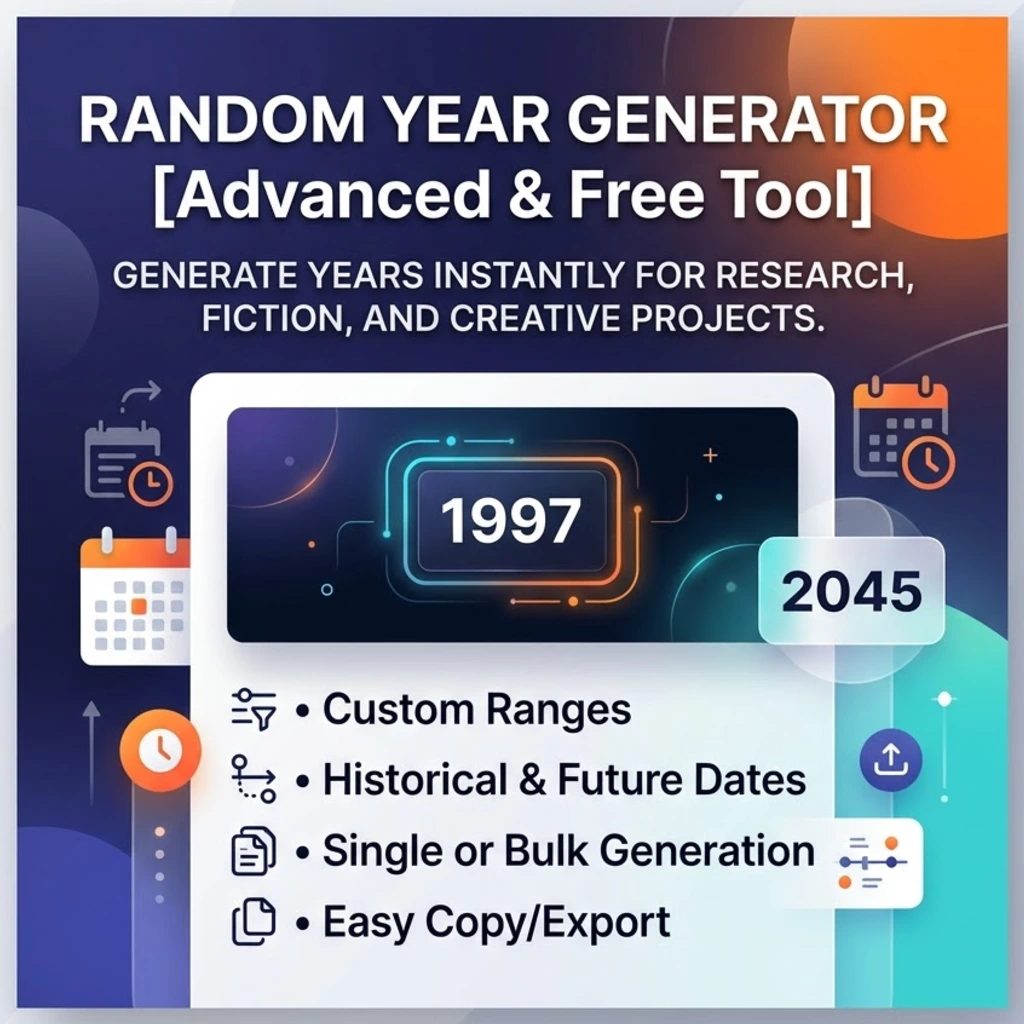 Random Year Generator [Advanced & Free Tool]