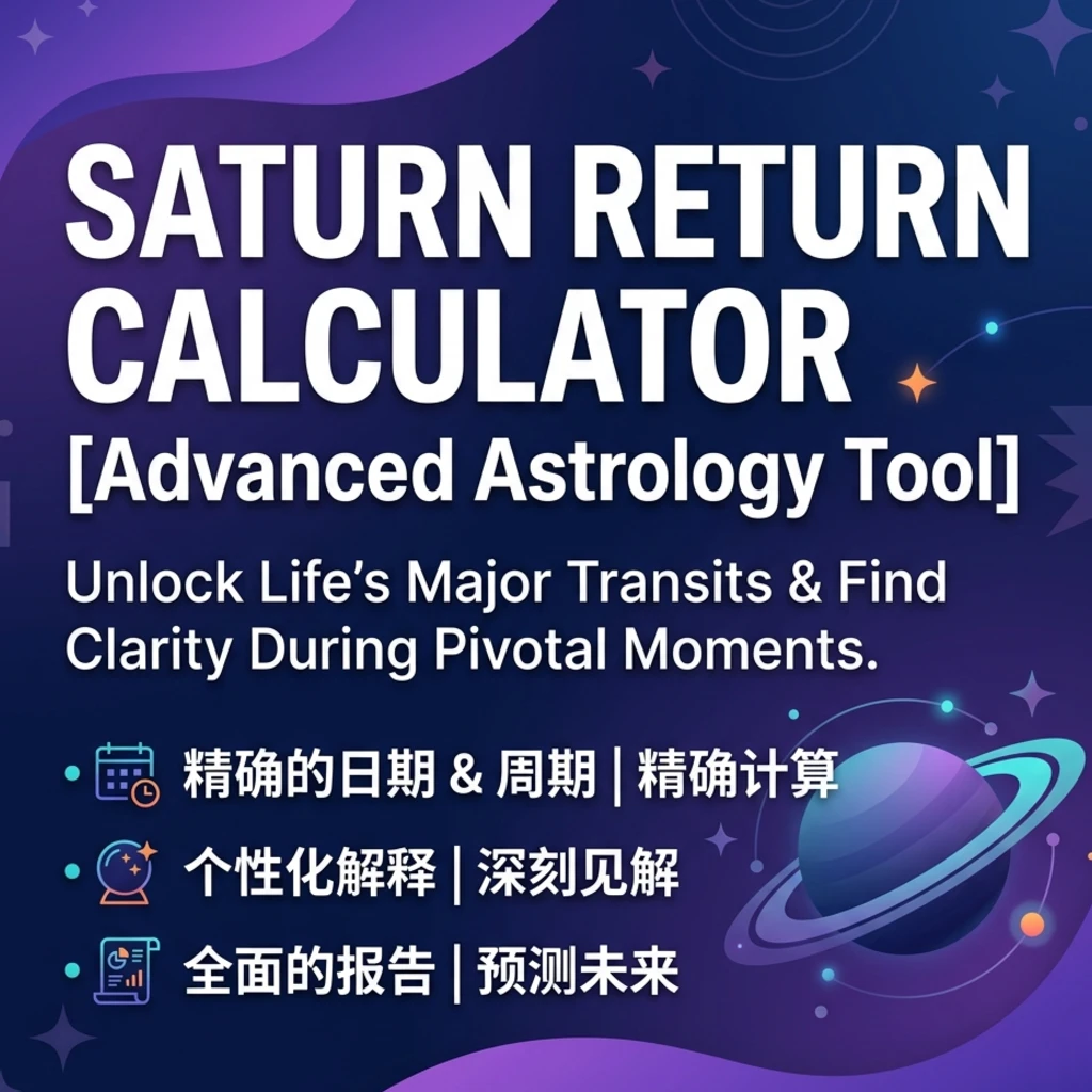 Saturn Return Calculator [Advanced Astrology Tool]