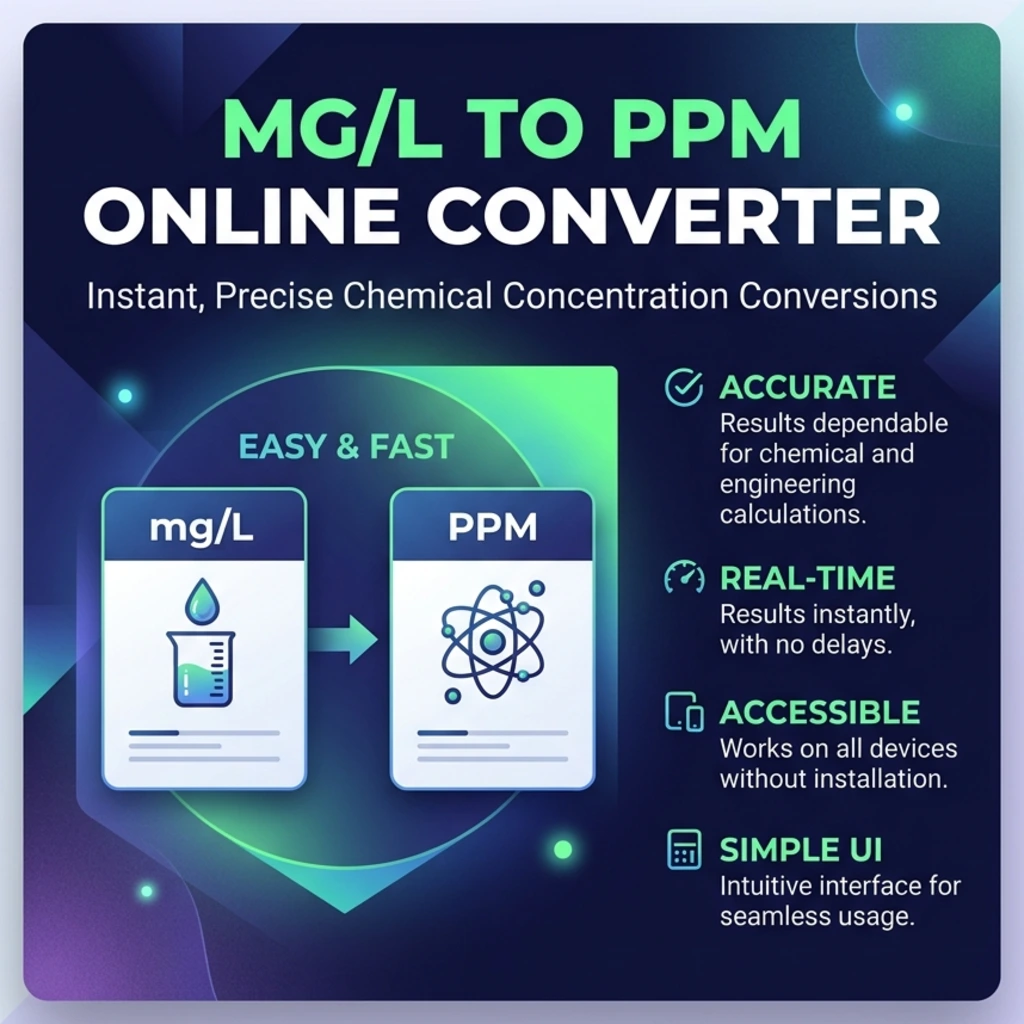 mg/L to PPM Online Converter