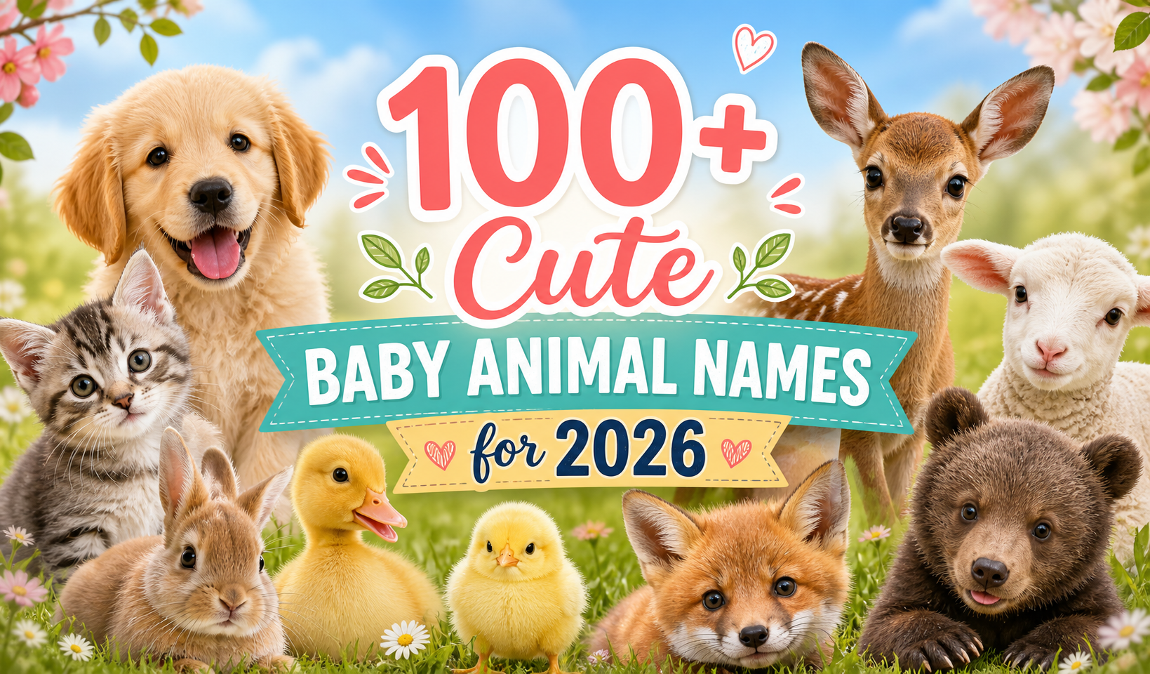 100+ Cute Baby Animal Names for 2026