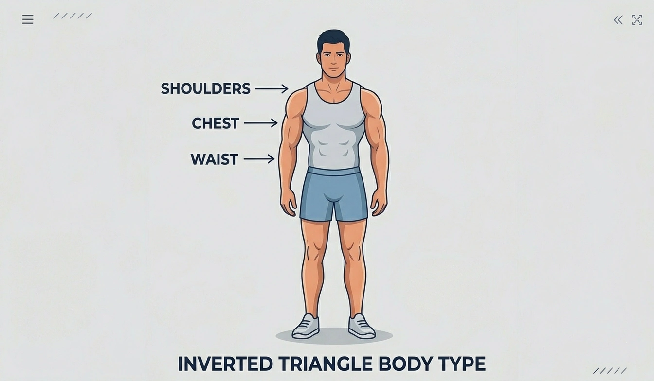 Inverted Triangle body type