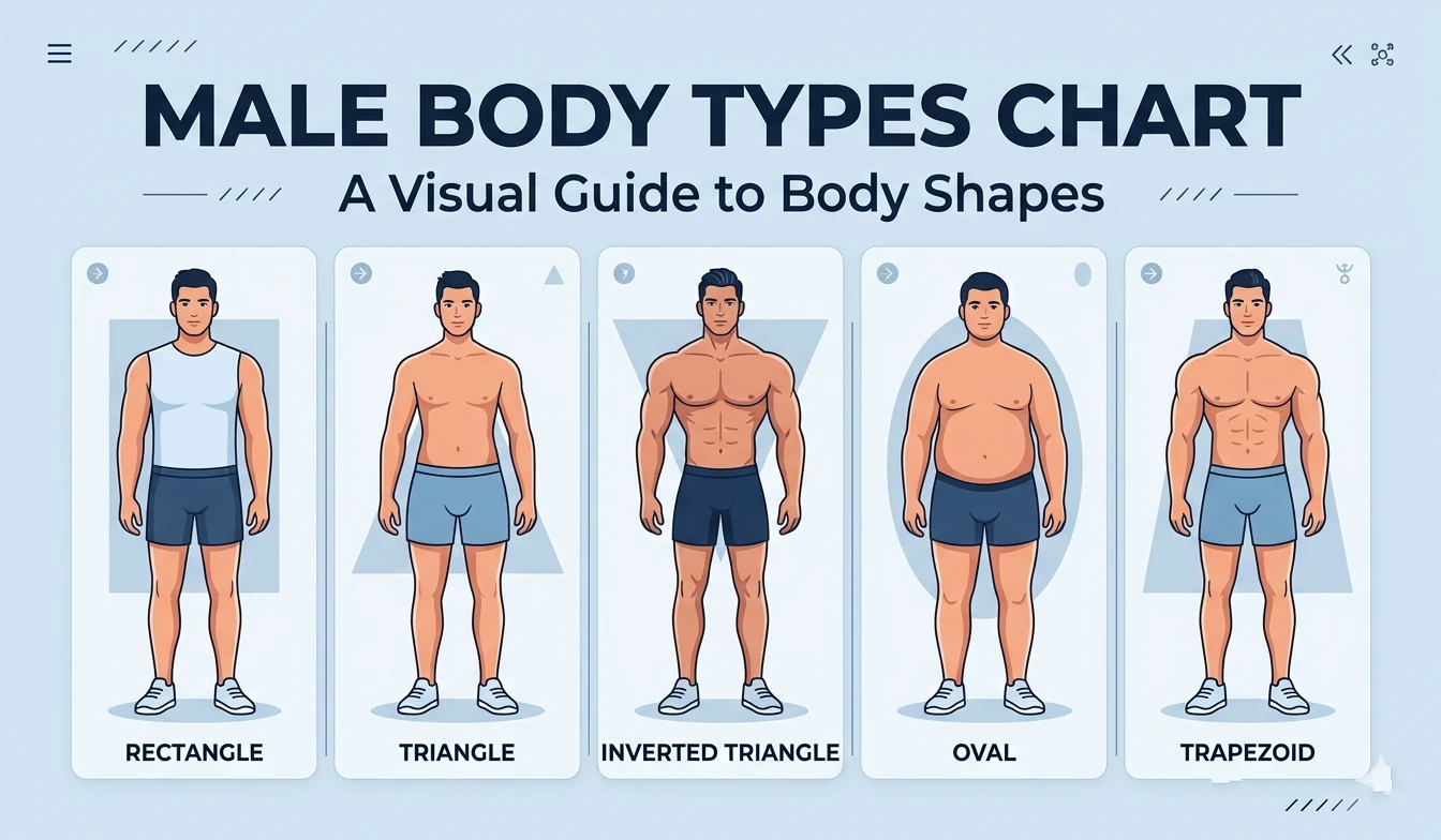 Male Body Types Chart: A Visual Guide to Body Shapes